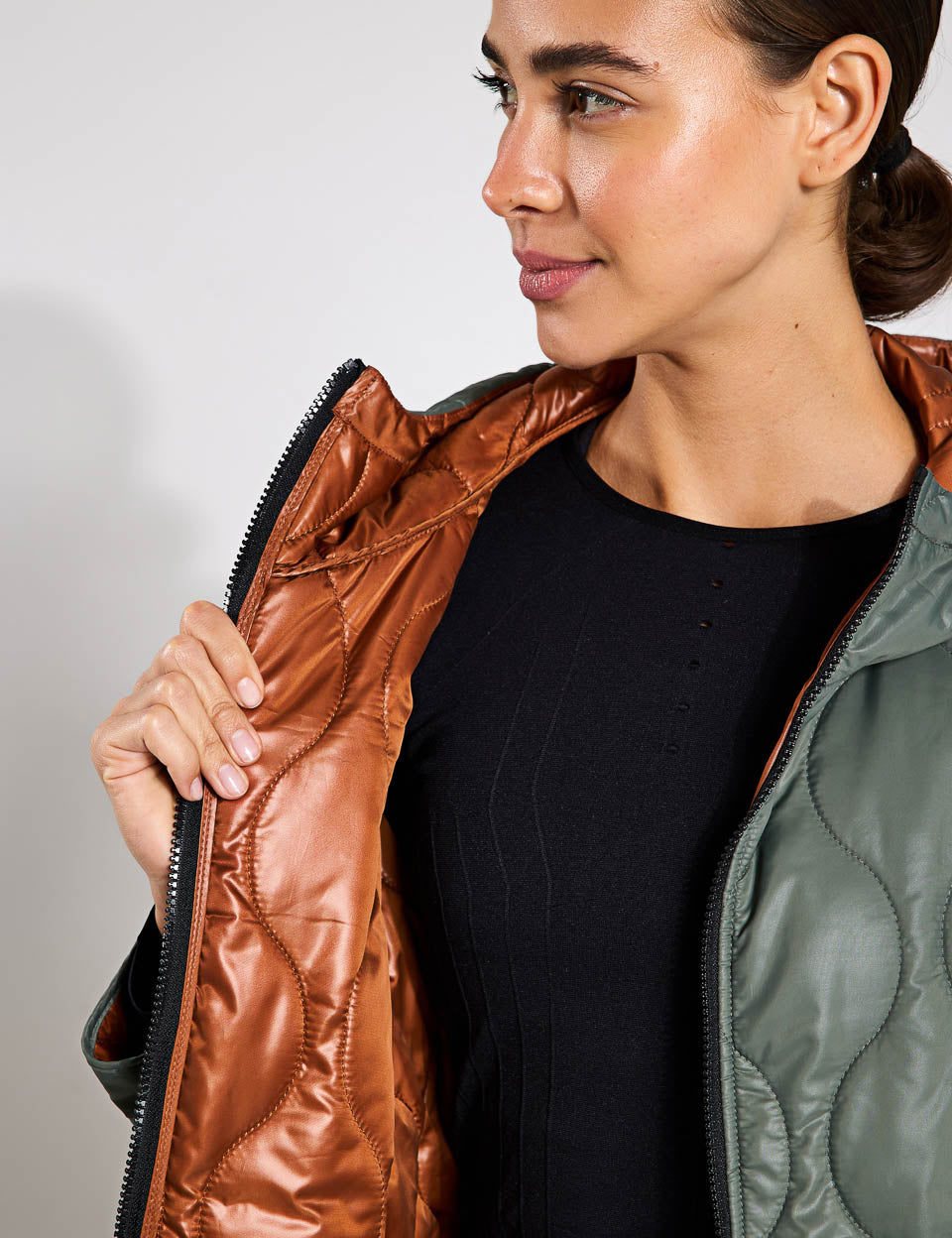 Ashley Jacket for Women - Waterproof Winter Coat with Hood, Warm Fleece Lining - Perfect for Hunting, Hiking & Outdoor Adventures in Gingerbread Color
