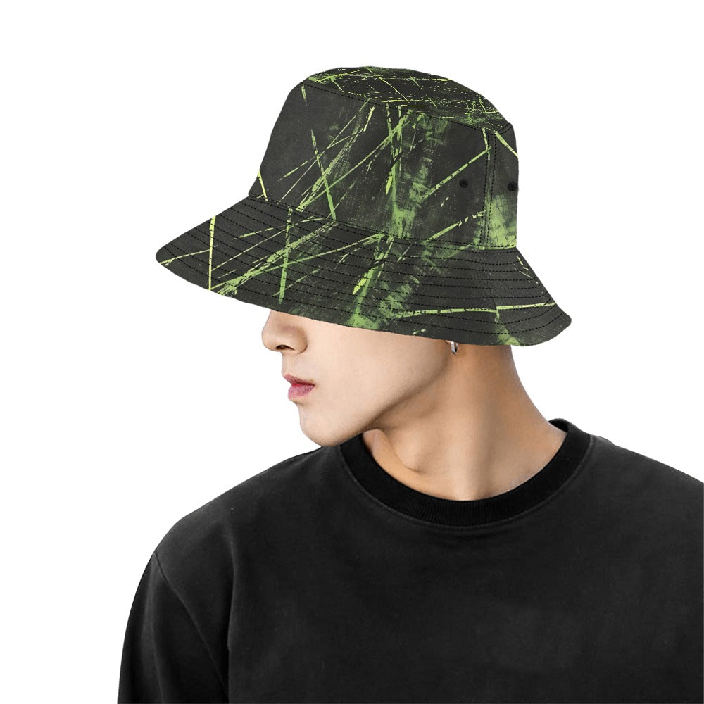 Green Strikes Bucket Hat for Men & Women - UV Protection Sun Hat for Outdoor Activities, Beach, Hiking, and Fishing
