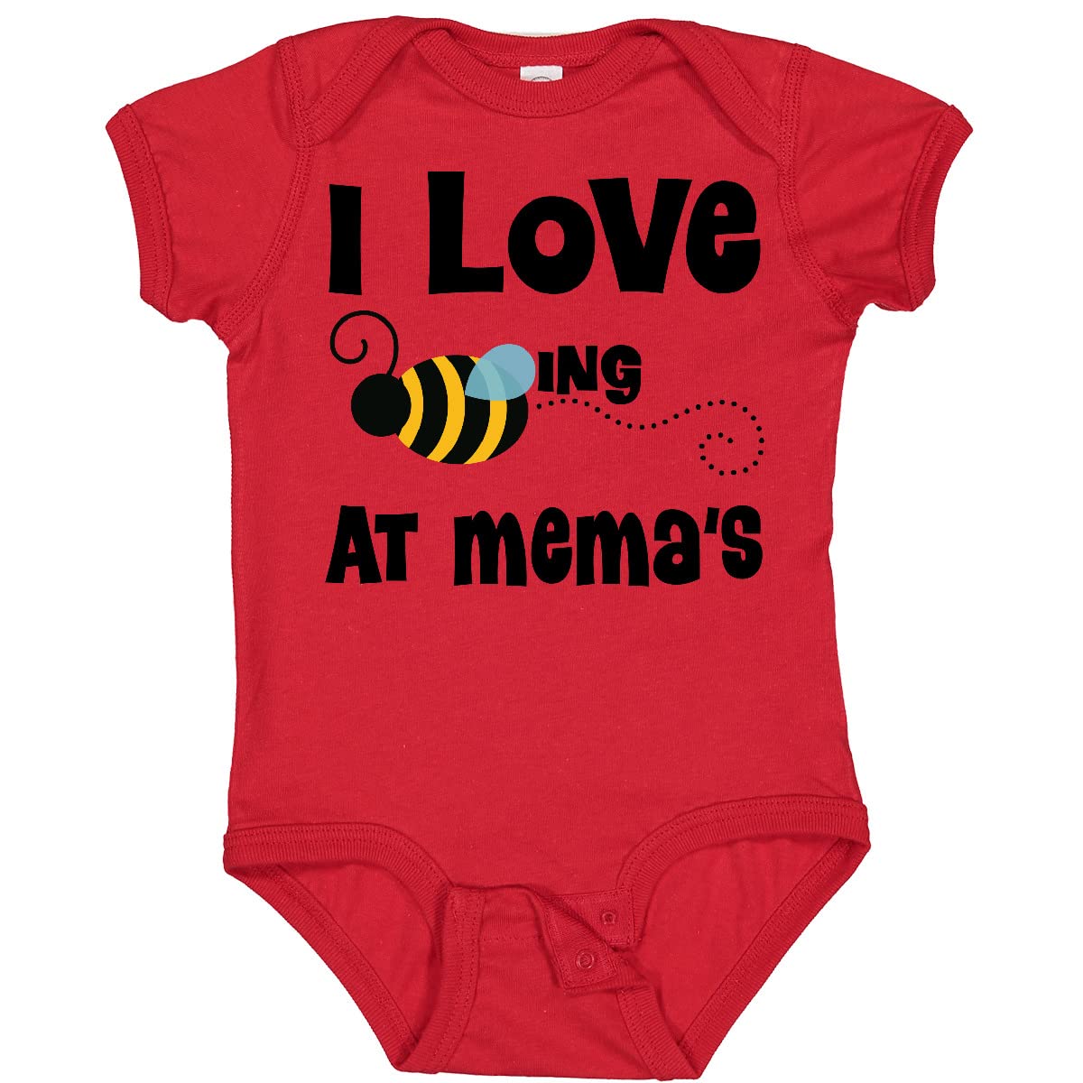 Inktastic Mema's House Bee Baby Bodysuit - Cute Honeybee Onesie for Newborns & Infants - Perfect for Family Photos, Baby Showers & Everyday Wear
