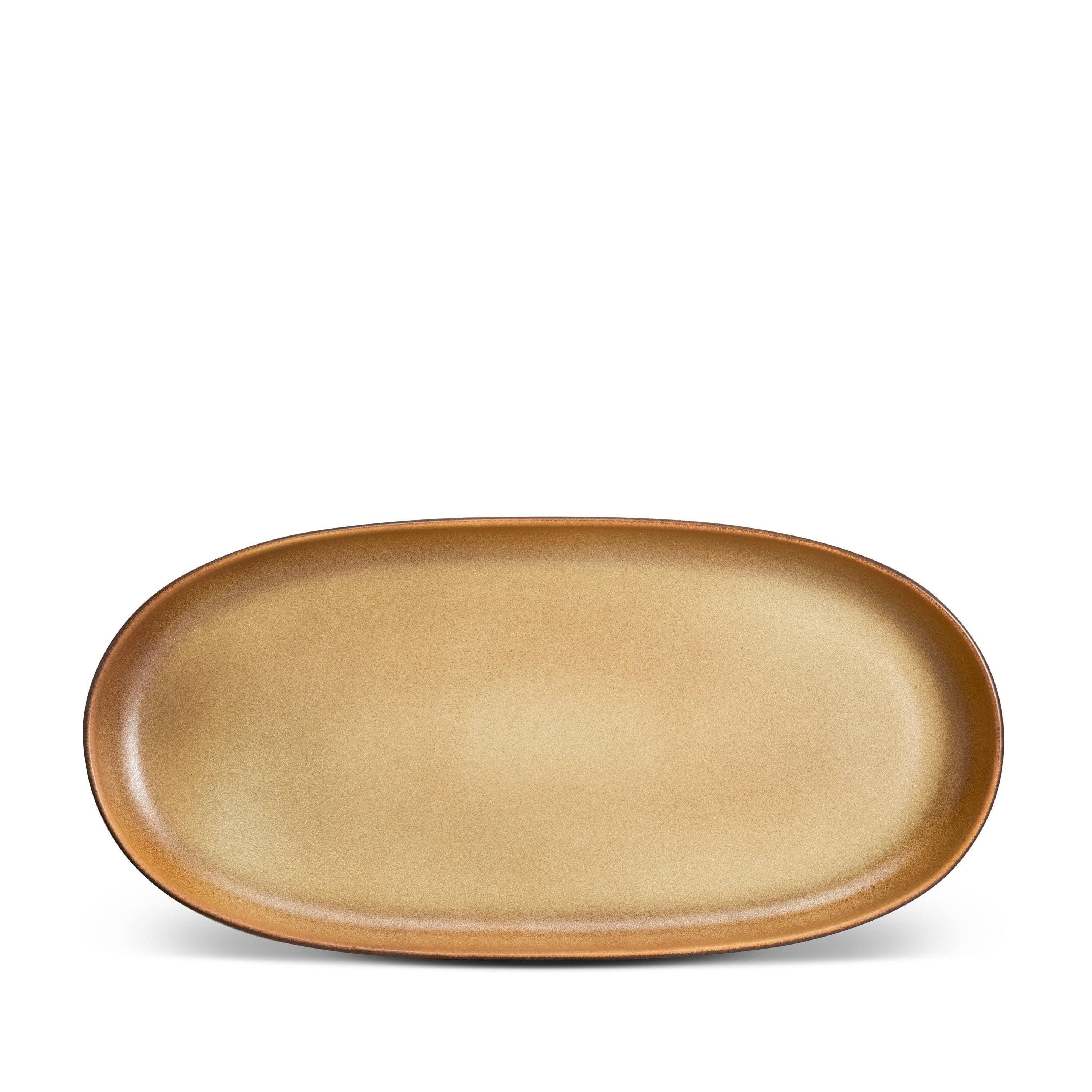 Handmade Terra Oval Platter - Premium Leather Serving Tray for Cheese, Charcuterie & Entertaining | Rustic Tableware for Dinner Parties, Weddings & Home Decor