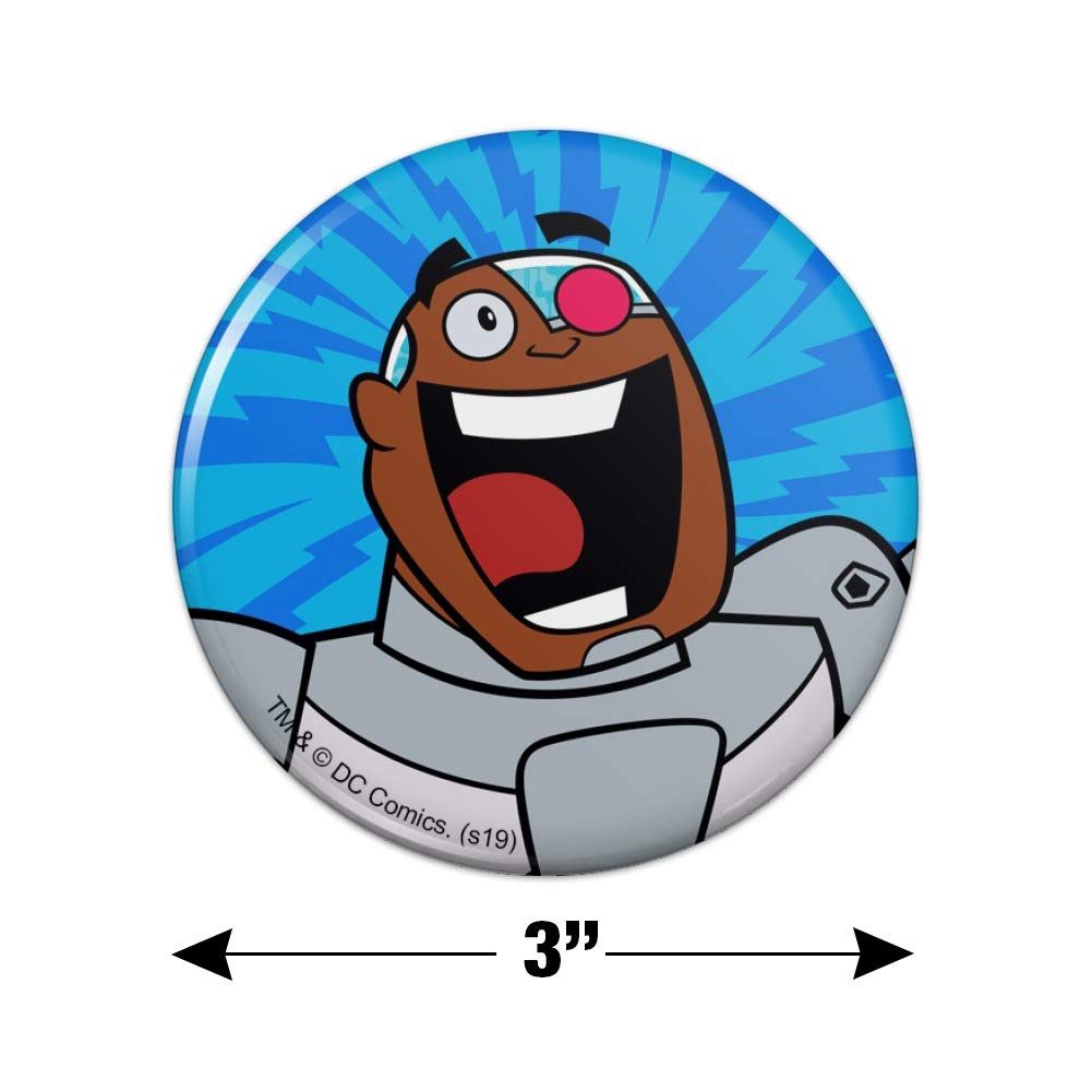Teen Titans Go! Cyborg Refrigerator Magnet - Fun Kitchen & Locker Decoration for Kids & Teens - Perfect for Fridge, School Lockers, and Home Decor
