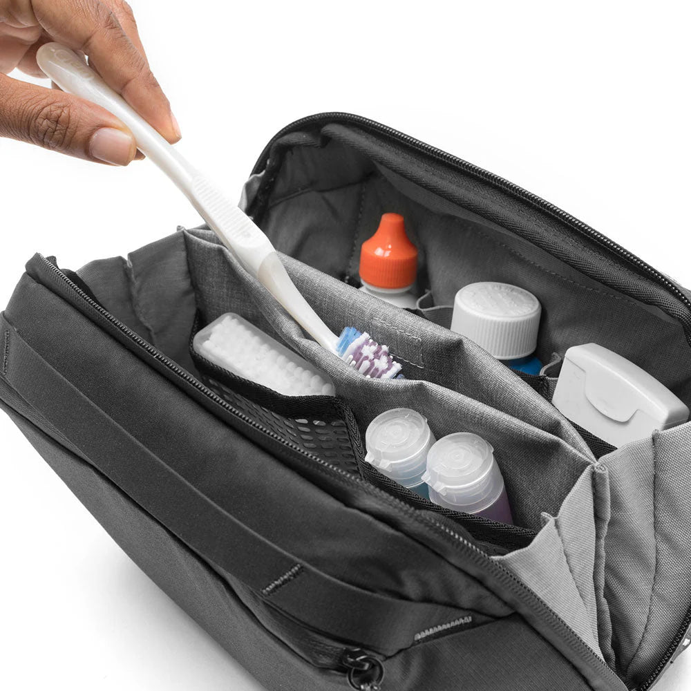 Peak Design Wash Pouch - Waterproof Travel Toiletry Bag for Men & Women - Perfect for Camping, Gym, and Business Trips