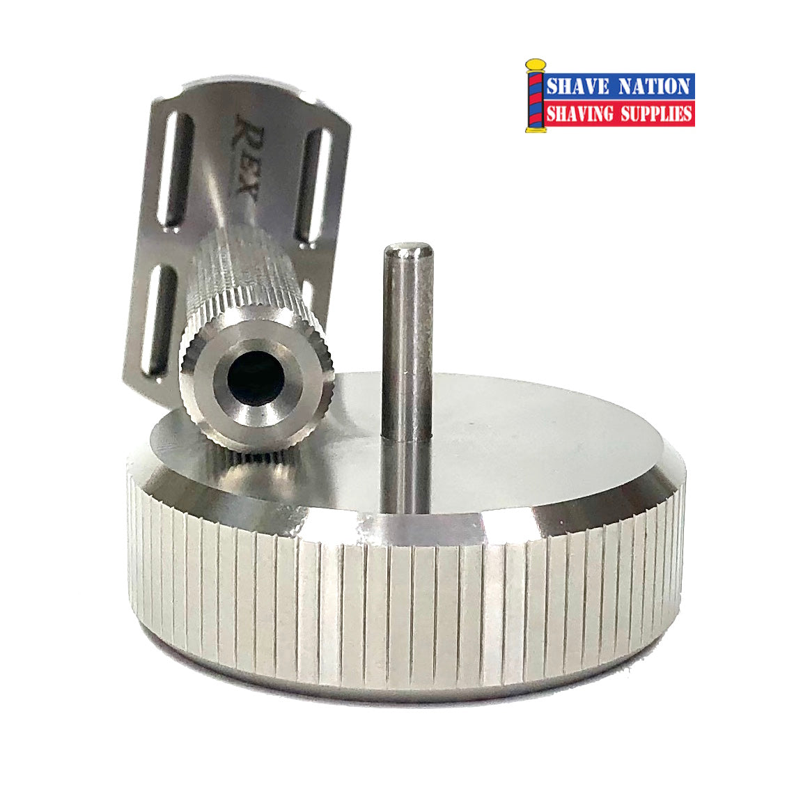 Premium Stainless Steel DE Safety Razor Stand for Men | Heavy Duty Chrome Plated Shaving Razor Holder | Perfect for Bathroom Countertop, Vanity, or Travel Organizer