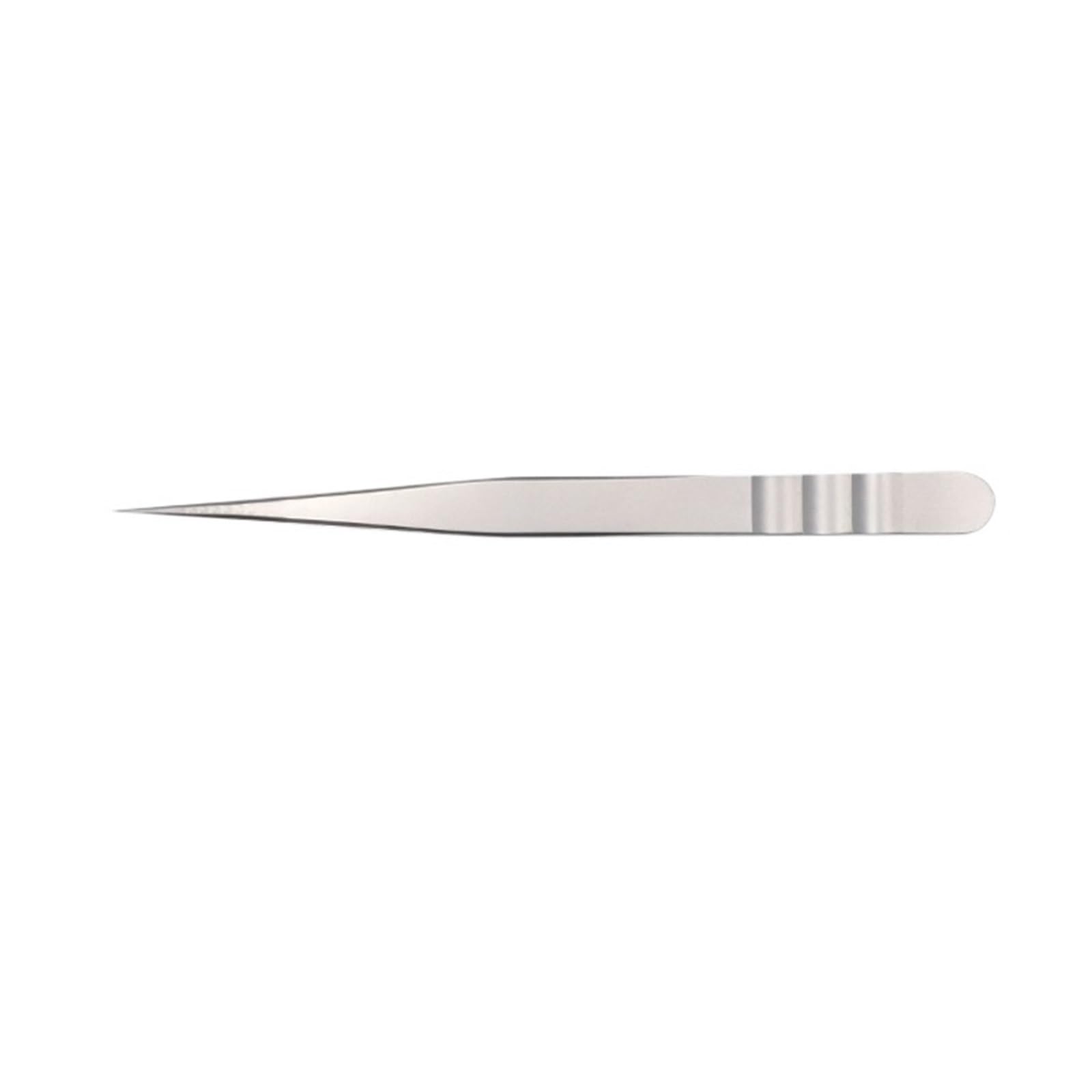 Precision Anti-Static Stainless Steel Eyelash Tweezers - Professional Lash Extension & Eyebrow Tweezers with Curved & Straight Tips - Perfect for Salon, Home Use & Watch Repair Tools