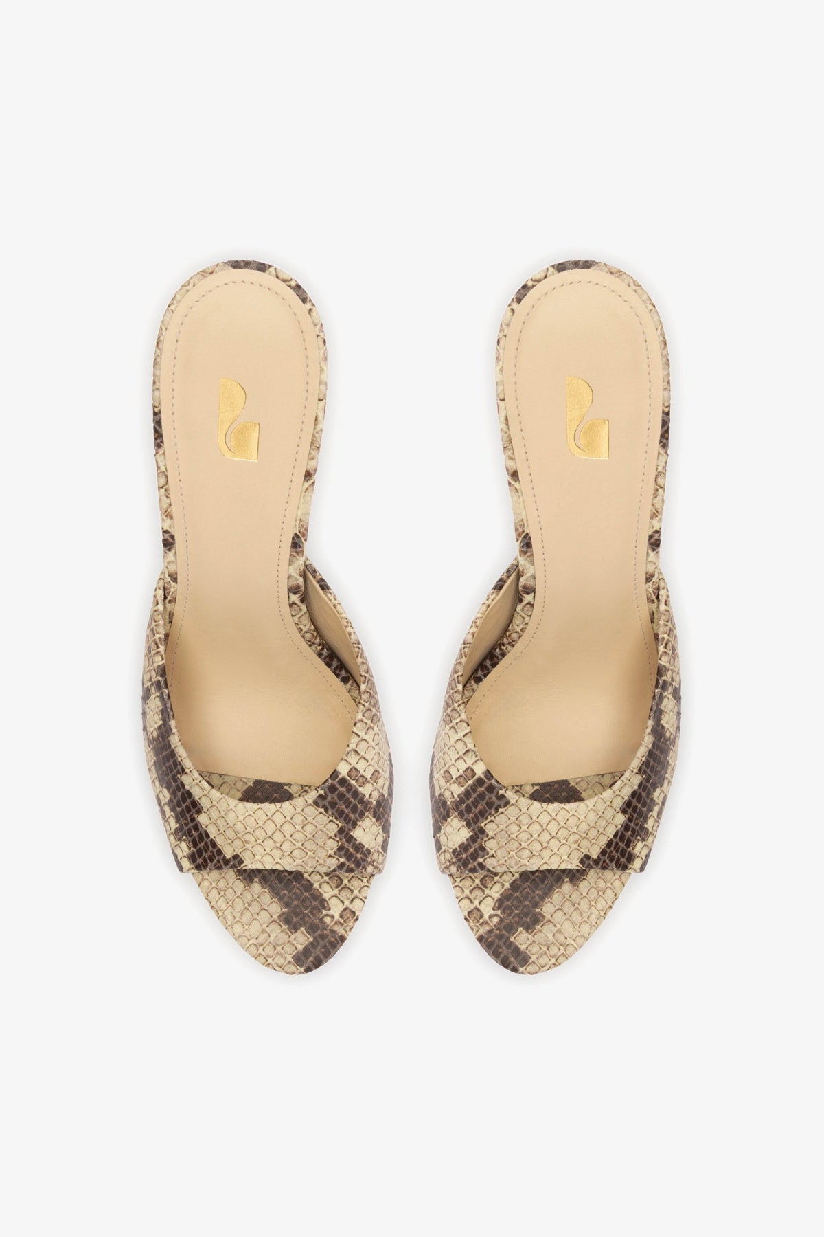 Jasmine Hi Mule Snake Print Neutral Slip-On Shoes - Comfortable Women's Loafers for Casual Outfits, Office Wear & Everyday Use