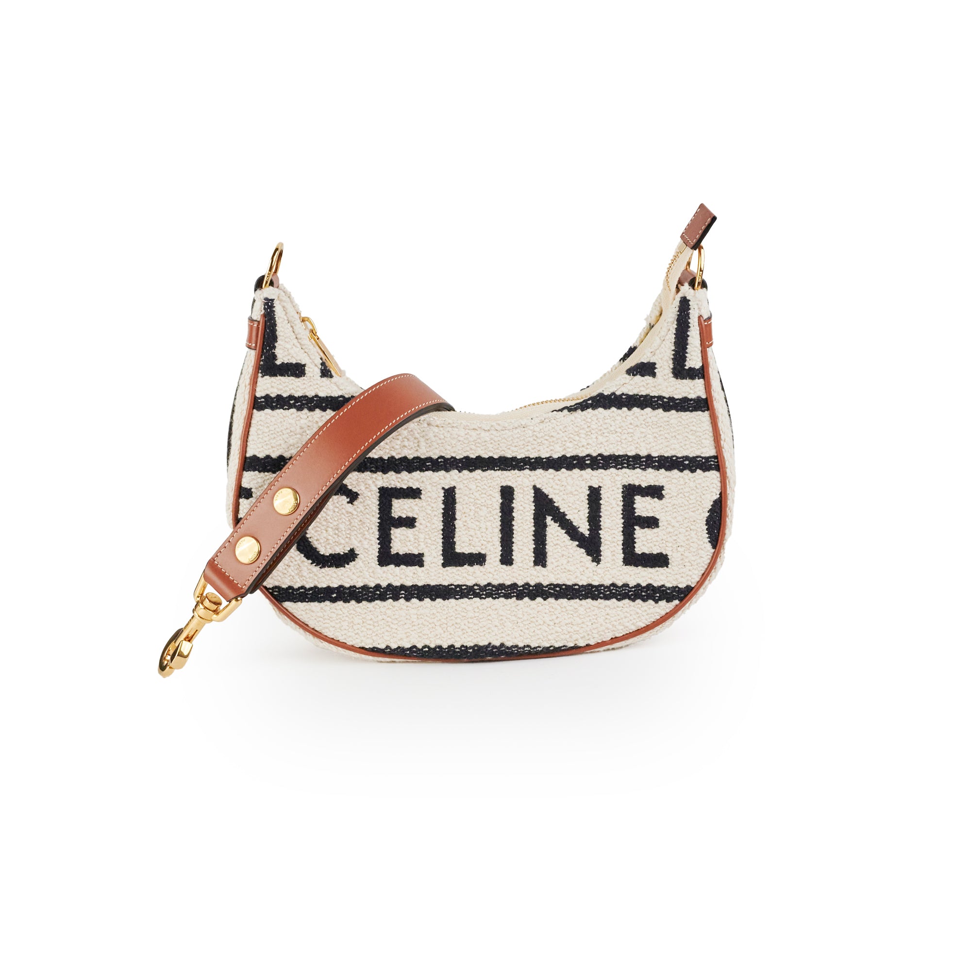 Celine Ava Shoulder Bag in Brown & Cream - Genuine Leather Crossbody Purse for Women | Perfect for Work, Travel & Everyday Use