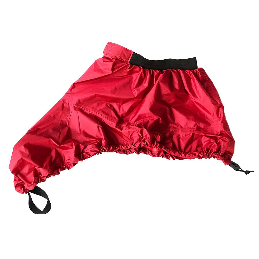 Durable Universal Adjustable Waterproof Kayak Spray Skirt Deck Cover for Most Kayaks - Sizes S-XL, Red (Medium) - Ideal for Canoeing, Whitewater Rafting & Outdoor Water Sports