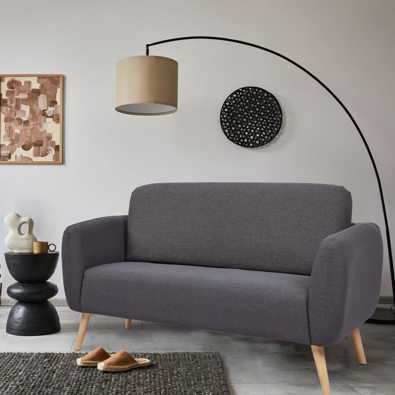 Artdeco Modern Loveseat Sofa 58