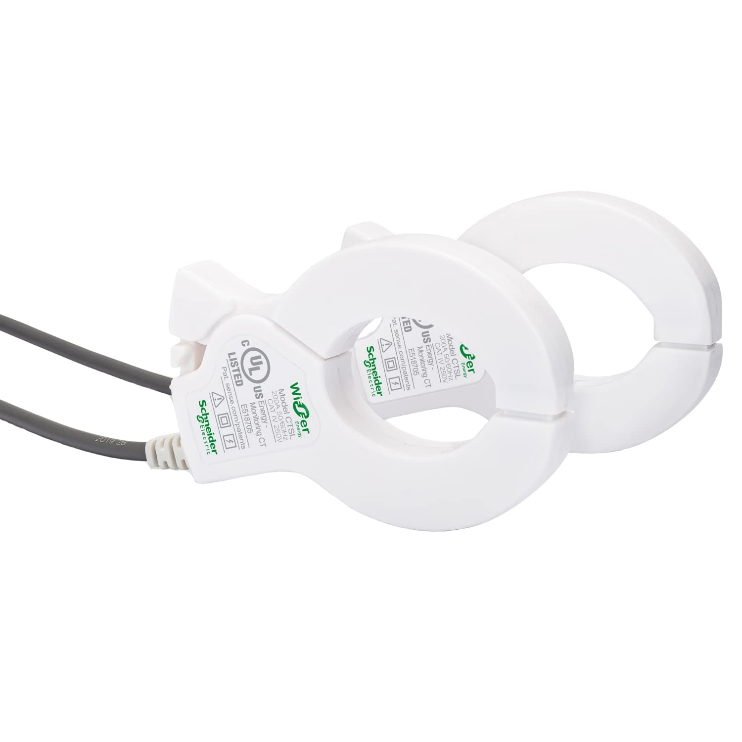 Square D by Schneider Electric WISEREM Smart Home Energy Monitoring System - Track Electricity Usage in Real Time - Ideal for Home Energy Management & Cost Savings (White)