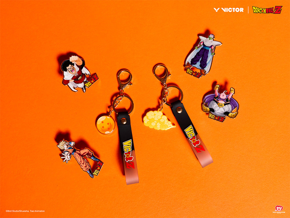 Victor x Dragon Ball Z PG6010DBZ CE Keychain - Official Dragon Ball Z Collectible Keyring [Black/Yellow] - Perfect for Anime Fans, Keychain Enthusiasts & Gift Giving