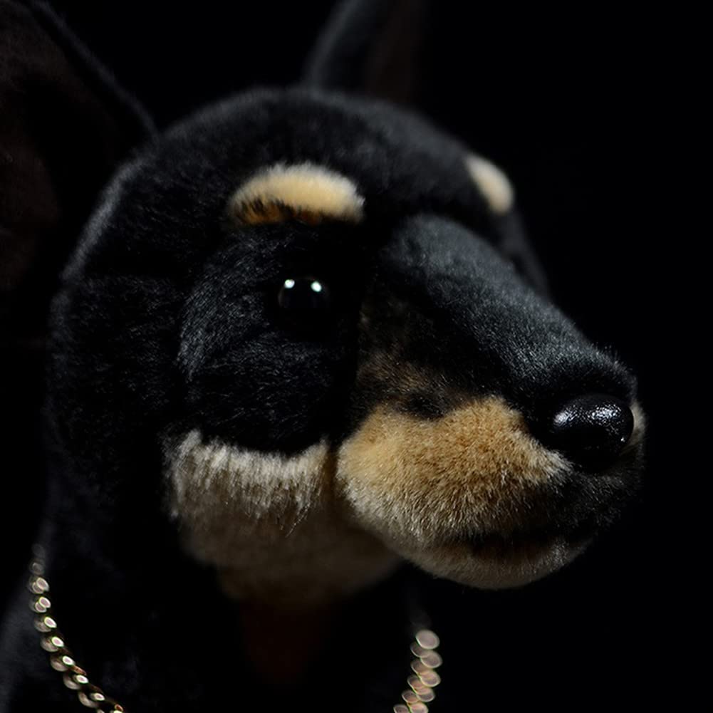 Realistic Doberman Plush Toy - 12