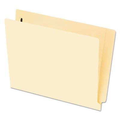 End Tab Fastener Folders - 1 Fastener, Letter Size, Manila, 50/Box - Perfect for Office Organization & Document Filing