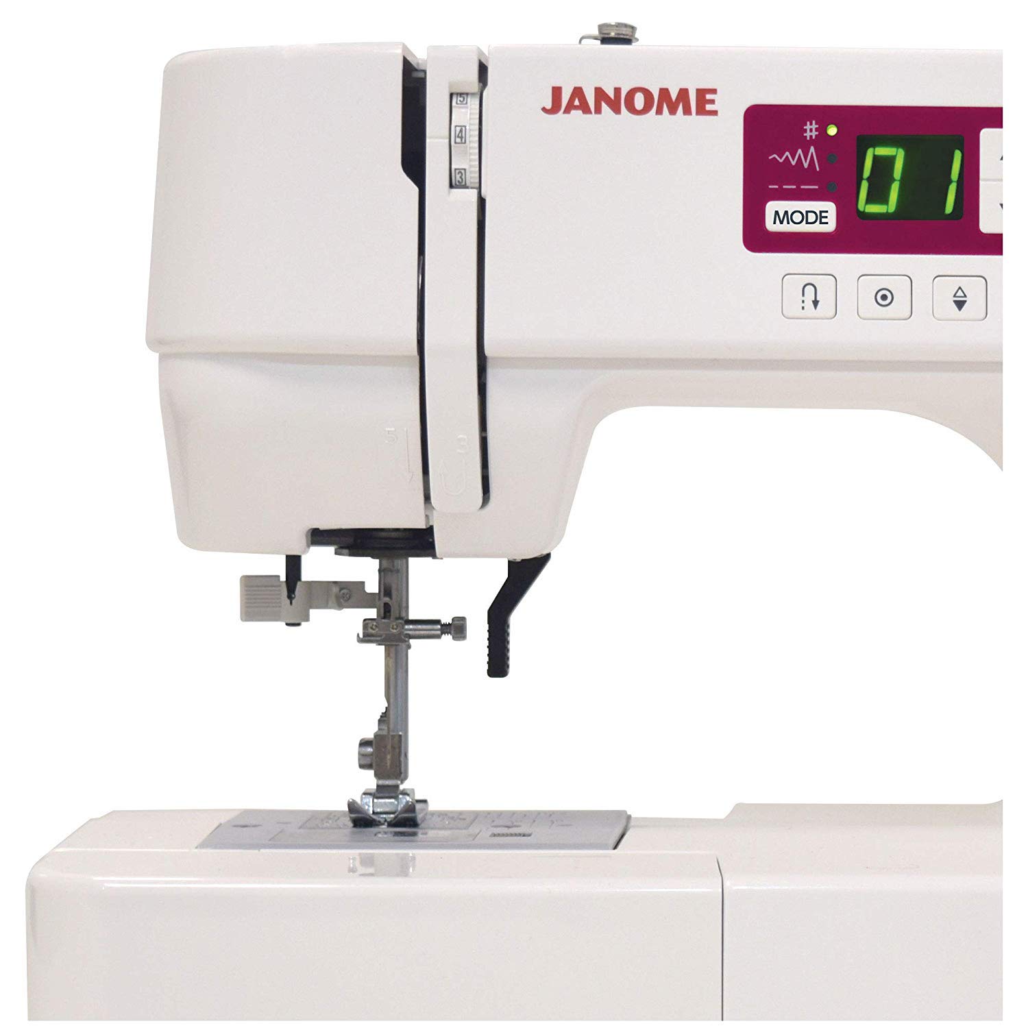 Janome White Sewing Machine - Compact 16