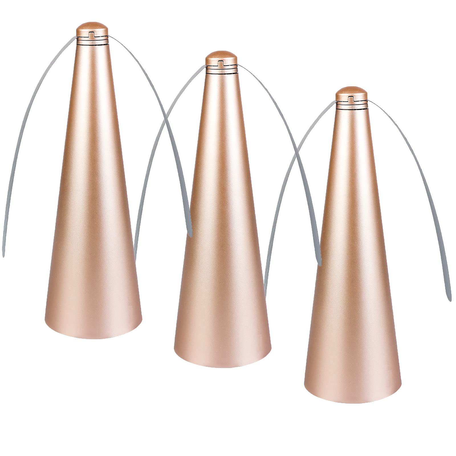 3 Pack Gold Fly Fan for Outdoor Picnic, Indoor Dining, Restaurant & Home Party - Keep Food Fresh & Bug-Free at Meals, BBQs, and Gatherings