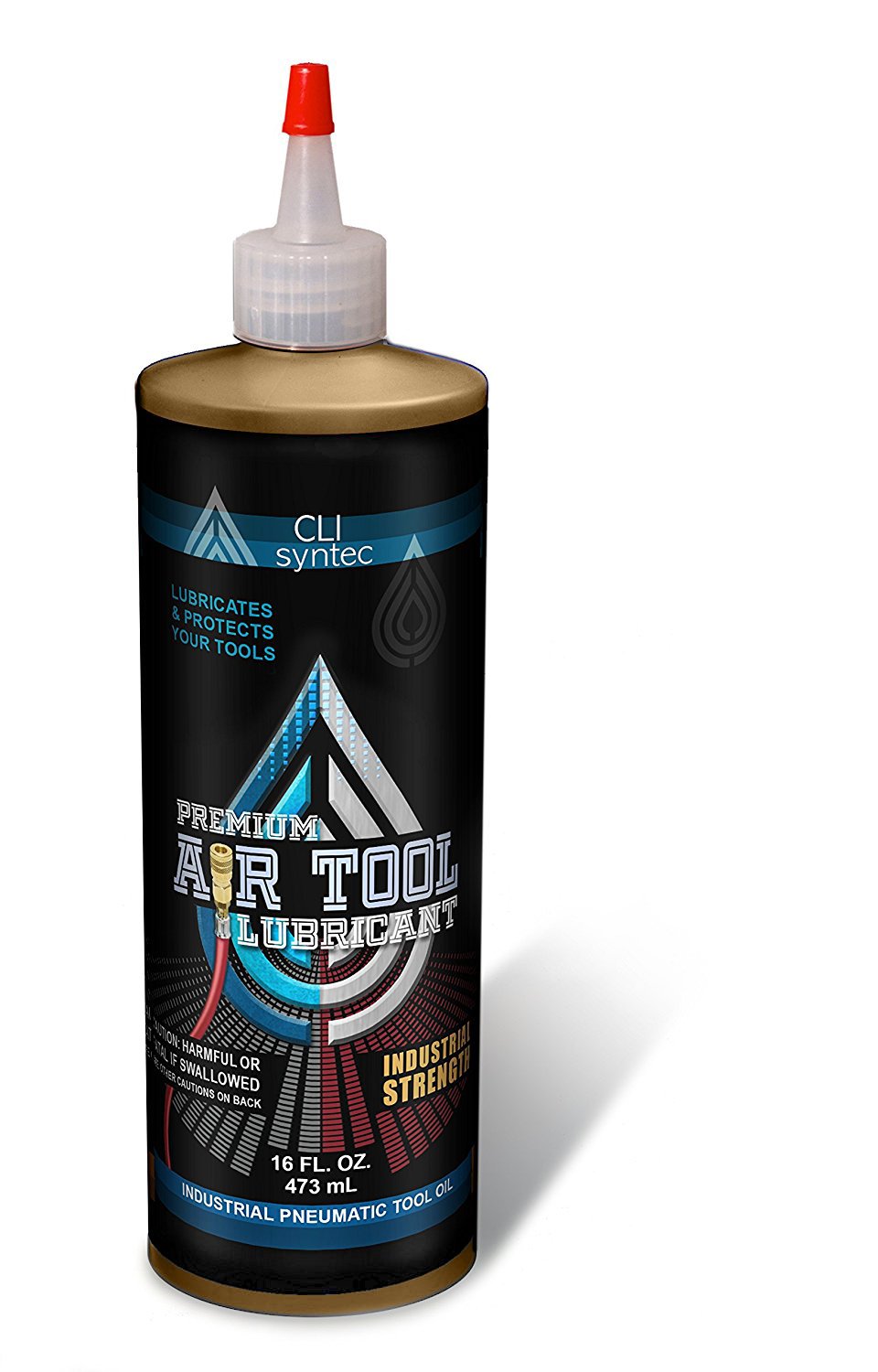 Premium Air Tool Lubricant - 16 FL. OZ. Industrial Pneumatic Tool Oil for Air Compressors, Nail Guns & Impact Wrenches - Extends Tool Life & Prevents Rust
