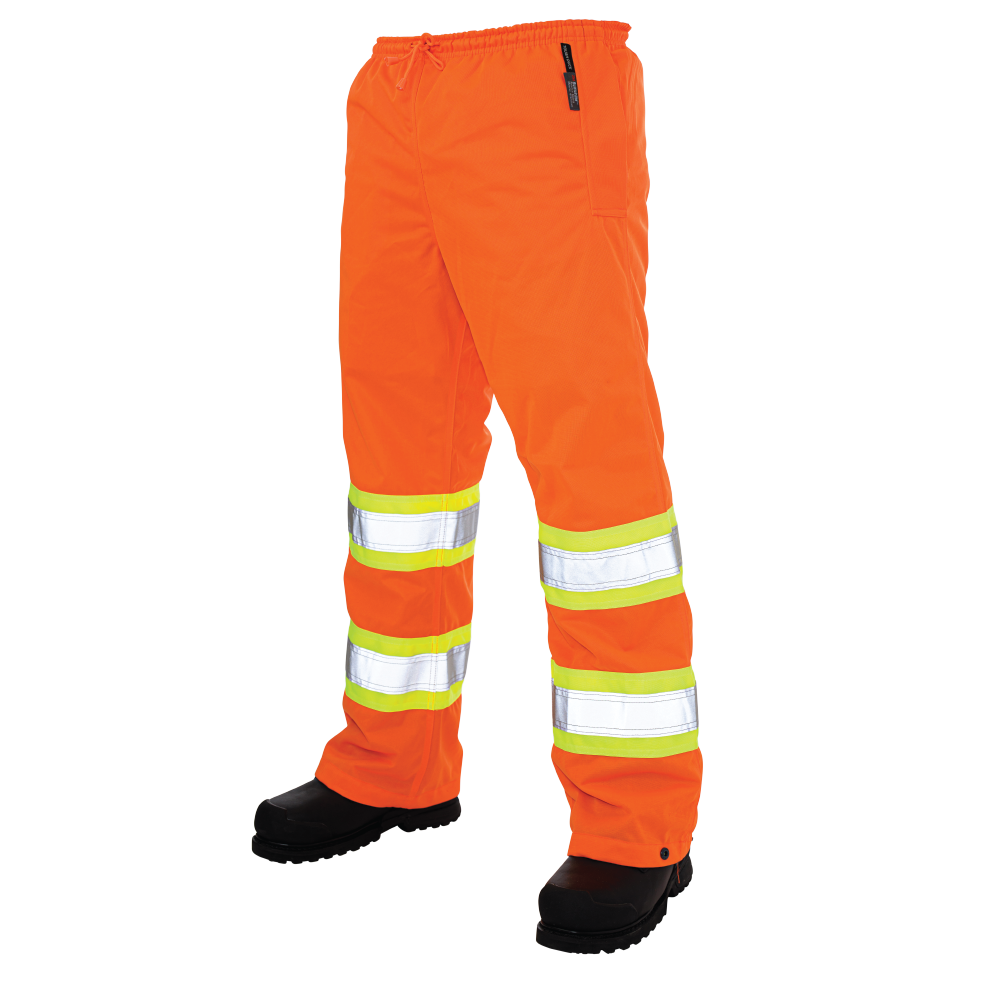 Tough Duck S603 Safety Pull-On Poly Tricot Work Pants - Durable, Comfortable & Breathable for Construction, Warehouse & Outdoor Jobs