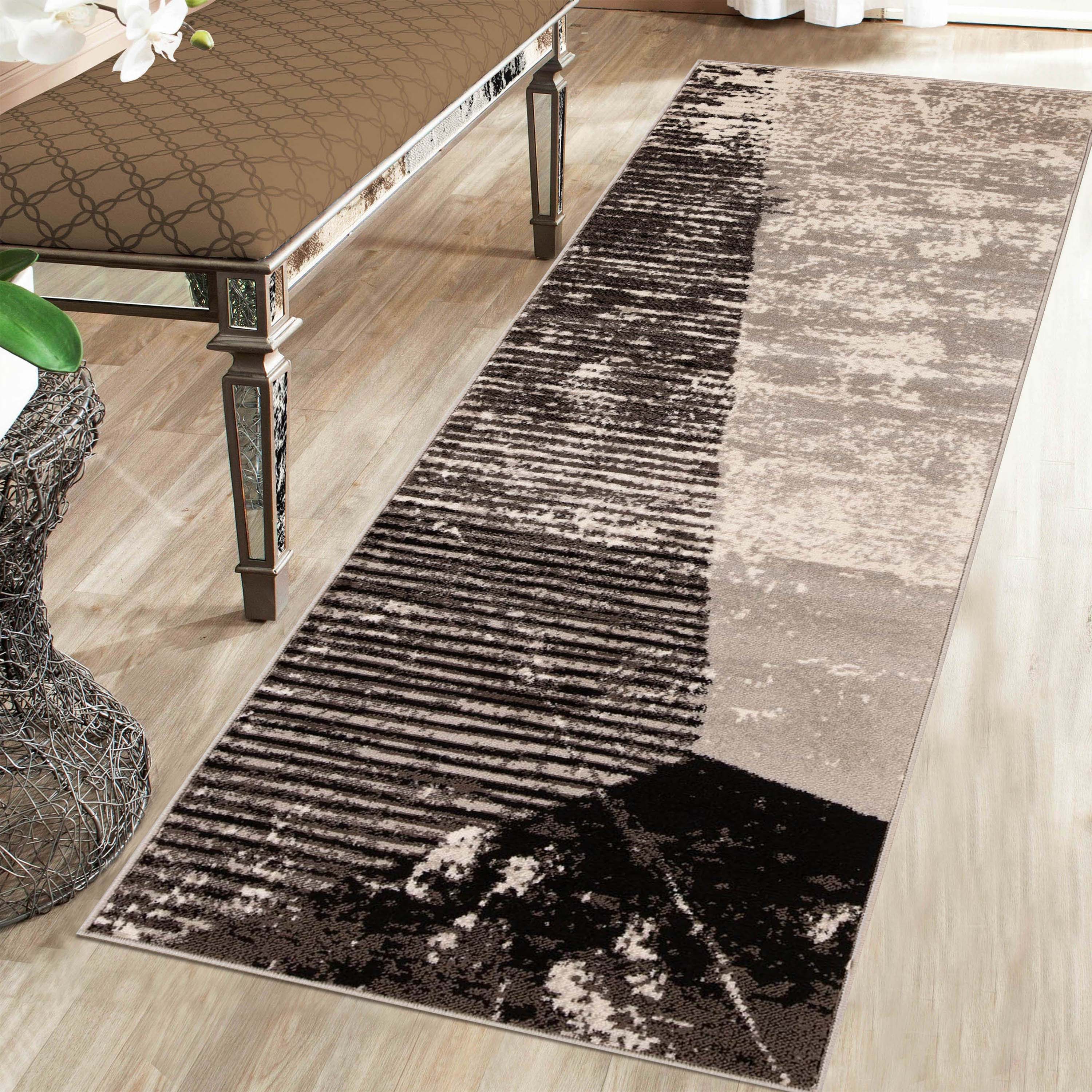 Abstract Contemporary Indoor Area Rug or Runner - Modern Home Decor for Living Room, Bedroom, Office | Mabel
