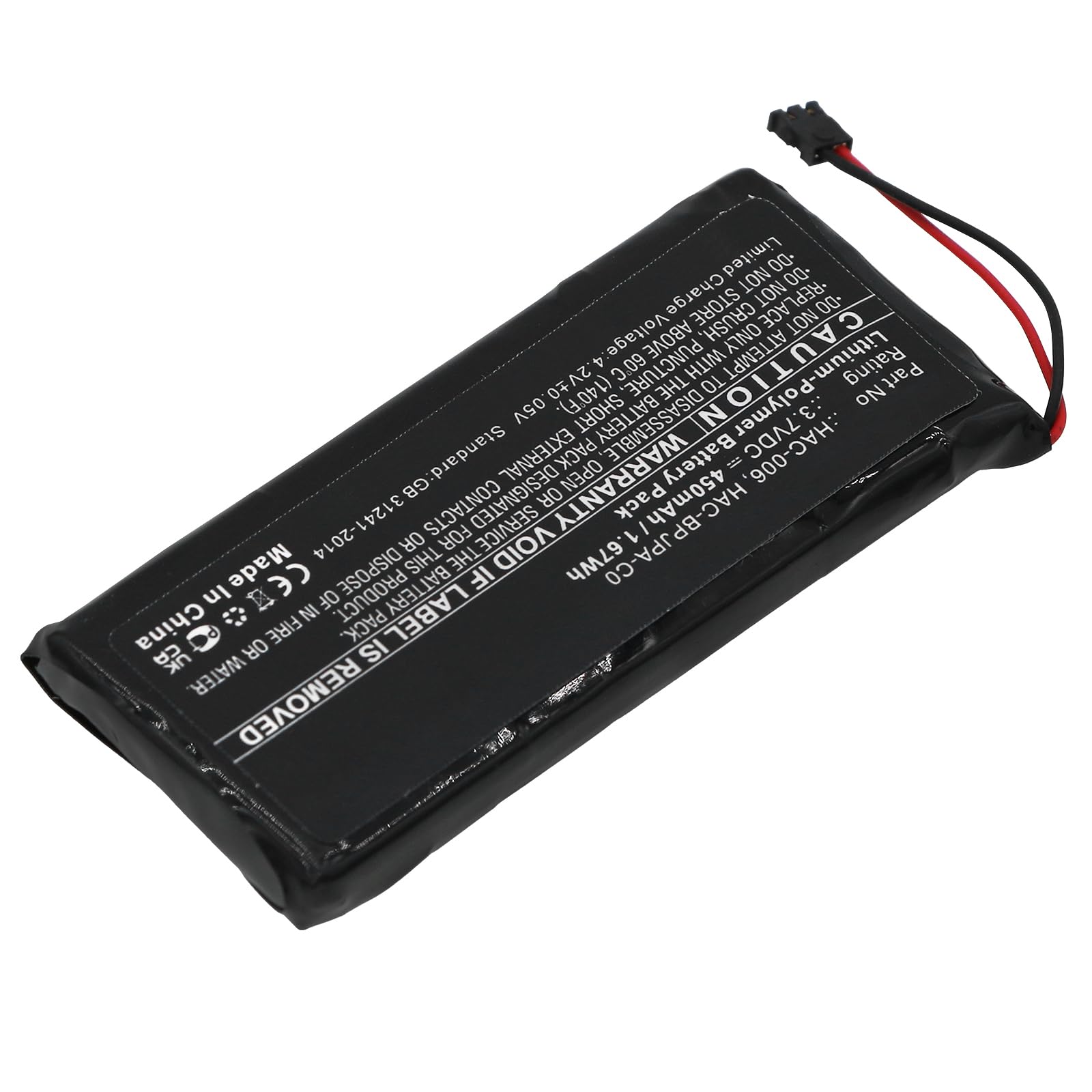 Synergy Digital Replacement Battery for Nintendo Switch Controller - 450mAh Li-Polymer High Capacity Battery (3.7V) - Compatible with HAC-006 Model - Perfect for Gaming Sessions & Travel Accessories