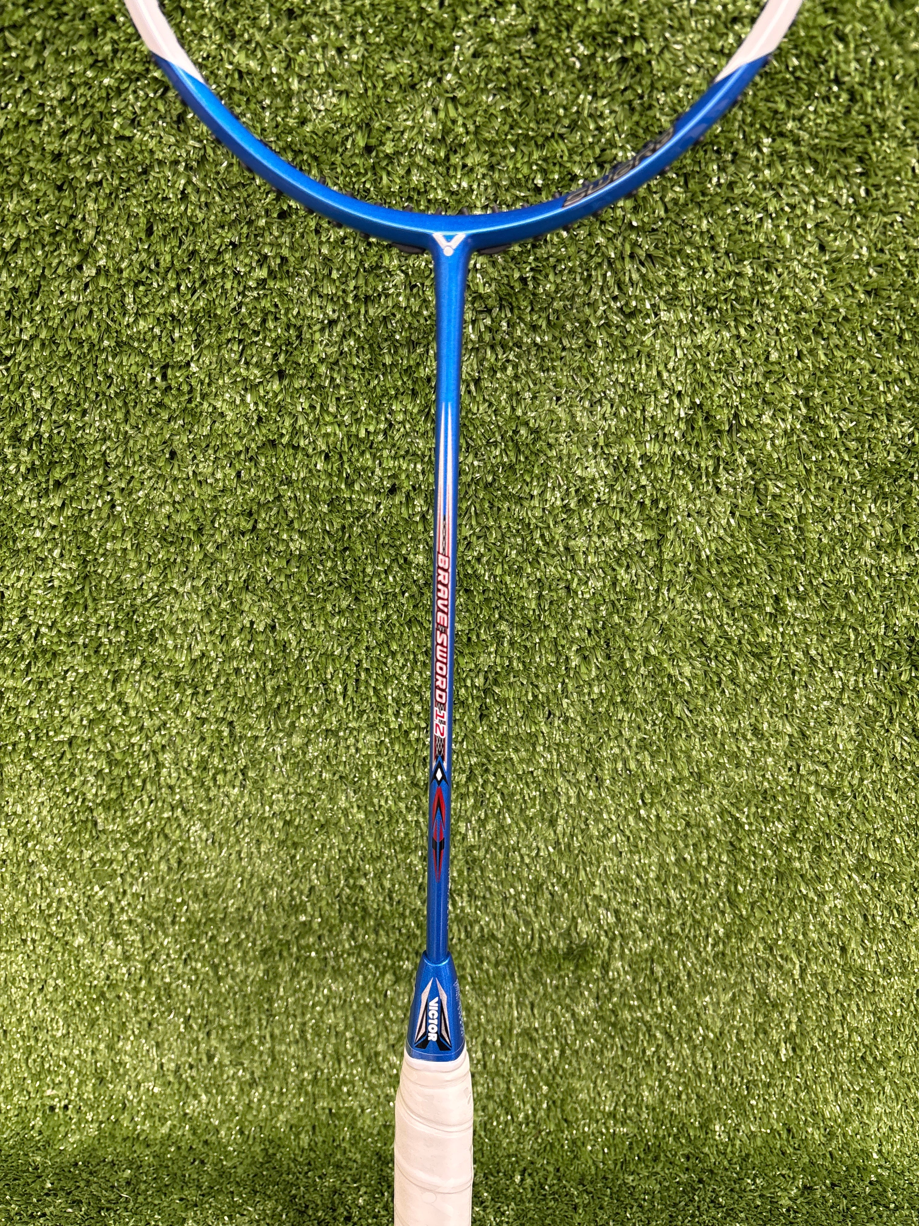 Victor Brave Sword 12 Royal Blue Badminton Racket - Unstrung High-Performance Racquet for Professional Players | Perfect for Tournaments & Training Sessions