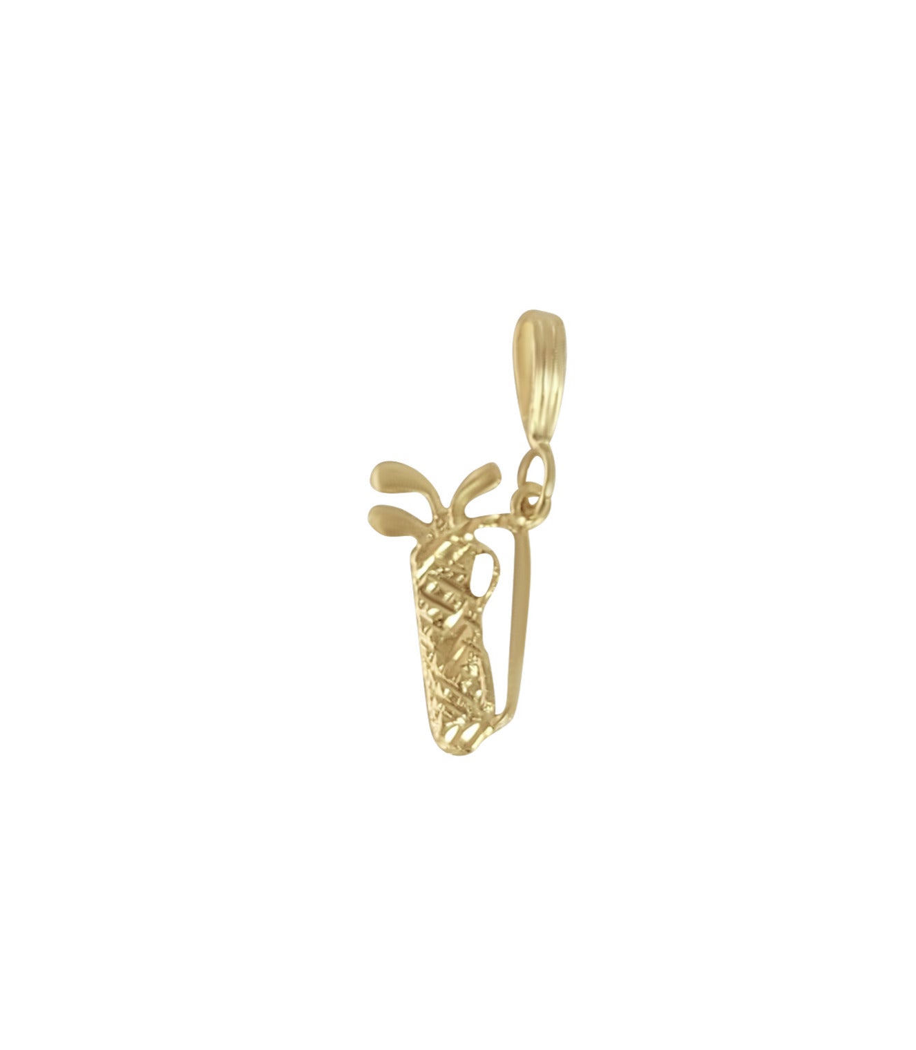 14K Yellow Gold Dainty Golf Club Charm - Elegant Jewelry Gift for Golf Lovers, Perfect for Necklaces, Bracelets & Special Occasions
