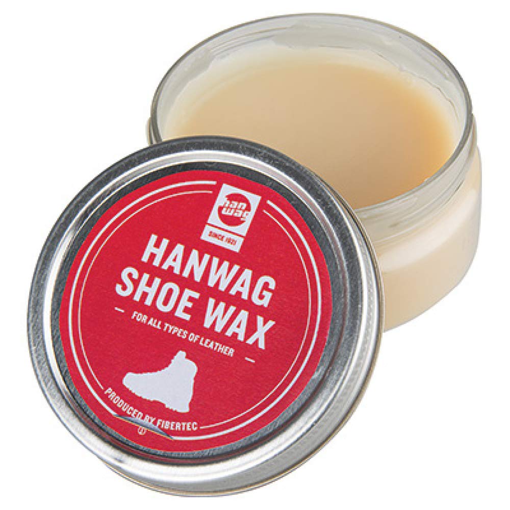 Hanwag Leather Shoe Wax Rot - Gore-Tex Organic Leather Care for Waterproof Boots & Shoes, One Size, Red - Ideal for Hiking, Outdoor Adventures & Leather Maintenance