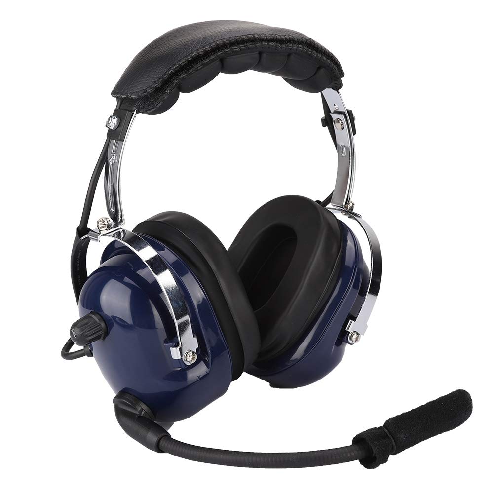 Professional Aviation Headset with Dual 3.5mm Plug - 24DB Noise Reduction & Windproof Design for Pilots - Perfect for Flight Training, Cockpit Communication & General Aviation Use