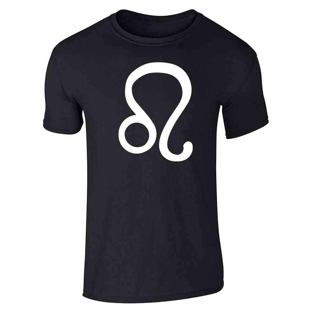 Leo Zodiac Astrology Symbol T-Shirt for Men | Horoscope Graphic Tee | Pop Threads | Perfect for Casual Wear, Gifts & Astrology Enthusiasts