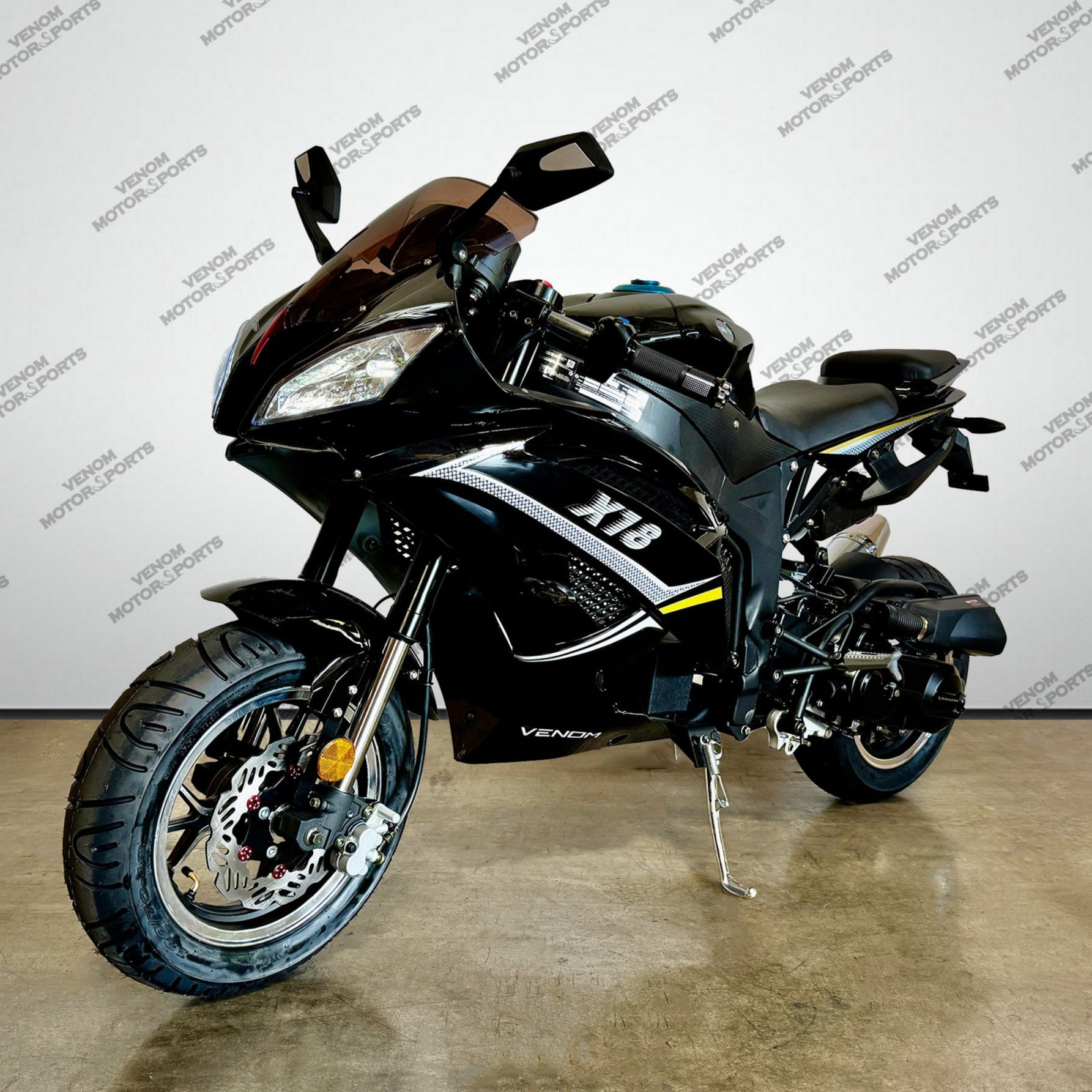 Venom X18 50cc Automatic Motorcycle - Gas Powered Scooter for Adults & Teens - Perfect for Commuting, Campus & Urban Riding