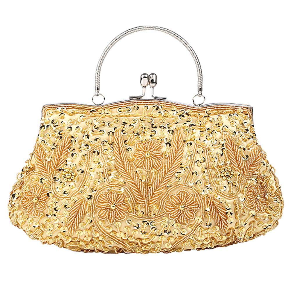 Elegant Floral Women's Evening Clutch Bag - Large Size for Parties, Weddings & Special Occasions | Stylish Handbag Purse for Formal Events & Night Out