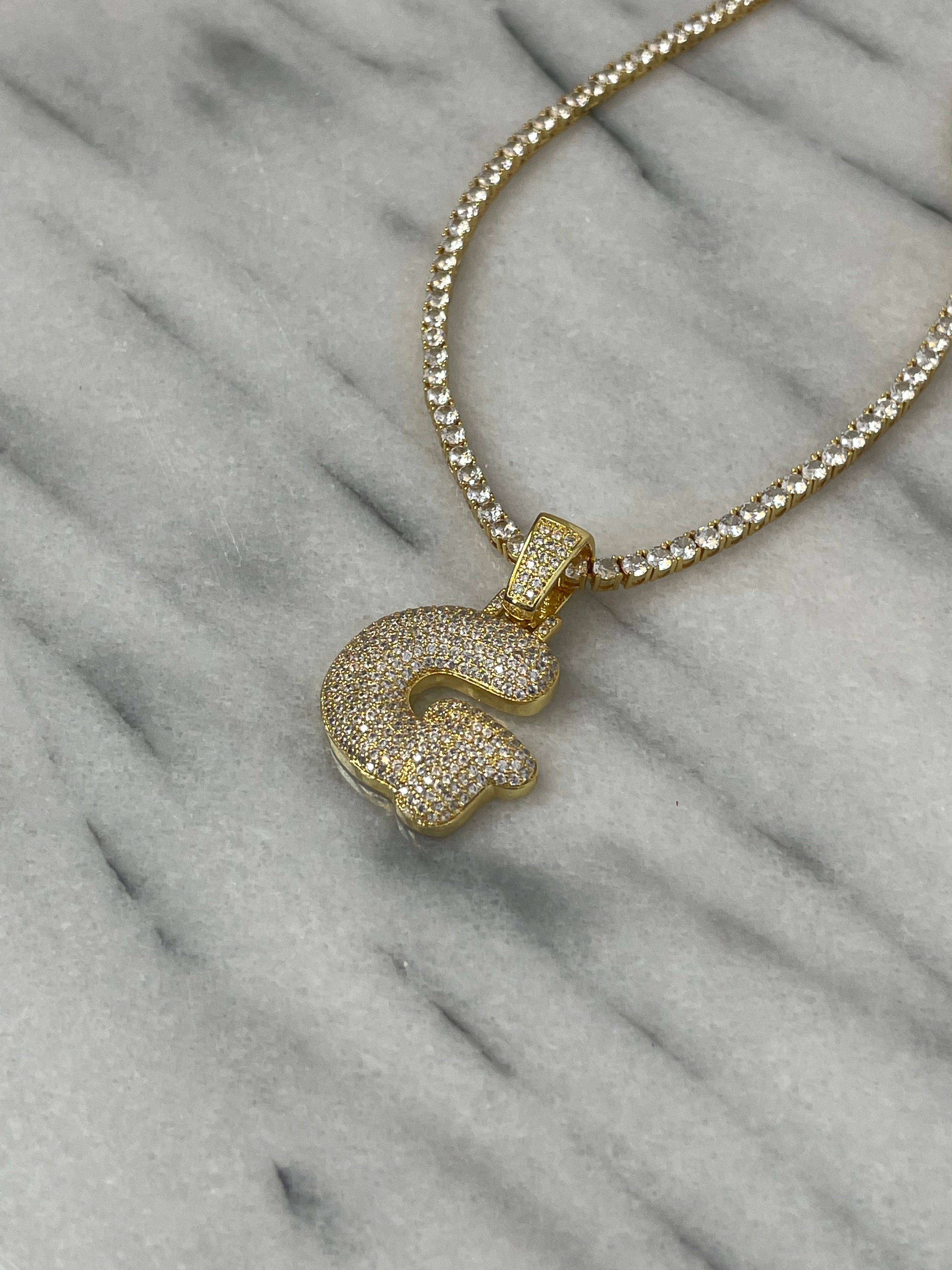 Custom Initial Bubble Interchangeable Necklace - Personalized Name Pendant for Women & Girls - Perfect for Gifts, Birthdays, and Everyday Wear