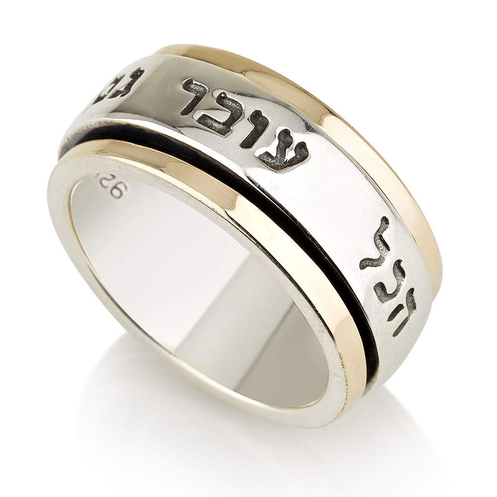 925 Sterling Silver Spinner Rings & 9k Gold Spinning Ring - 