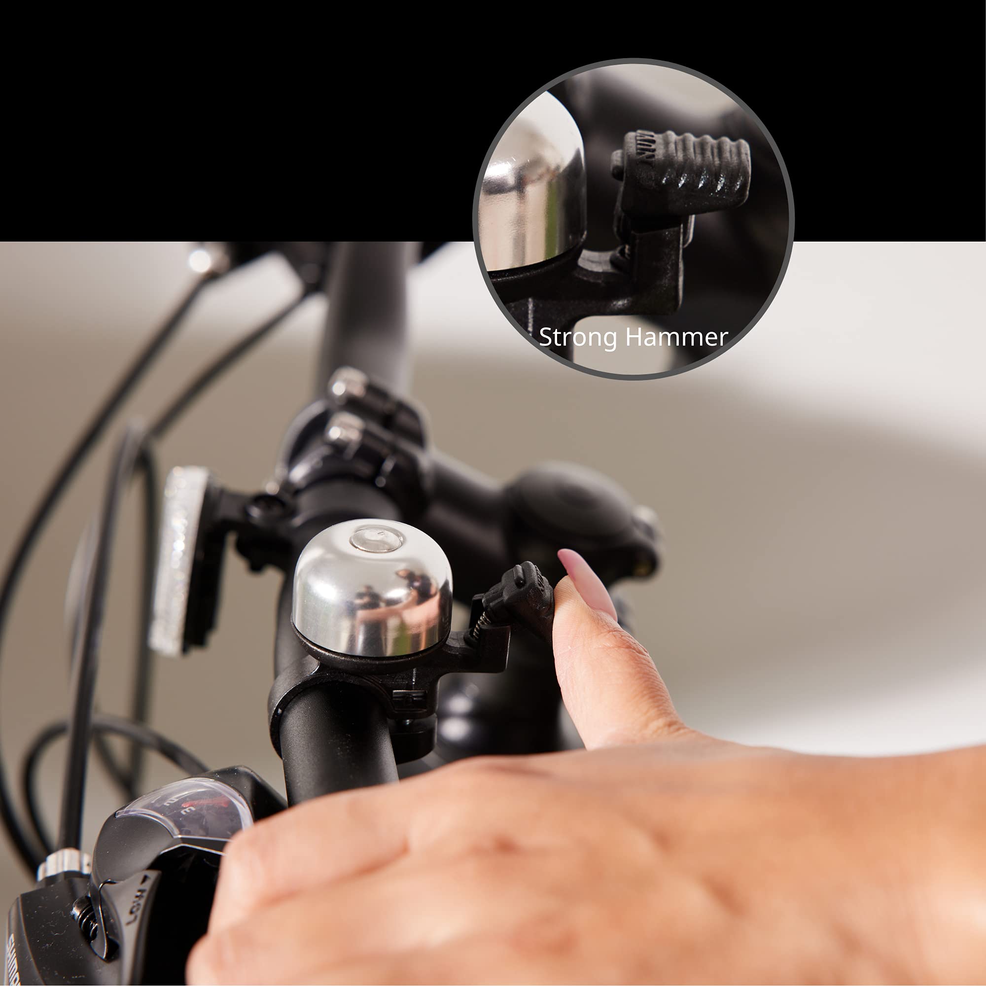 **N+1 Bike Bell - Loud & Clear Bicycle Bell for Road, Mountain, City, Sports, Cruiser & BMX Bikes - Perfect for Commuting, Cycling Safety & Outdoor Adventures**