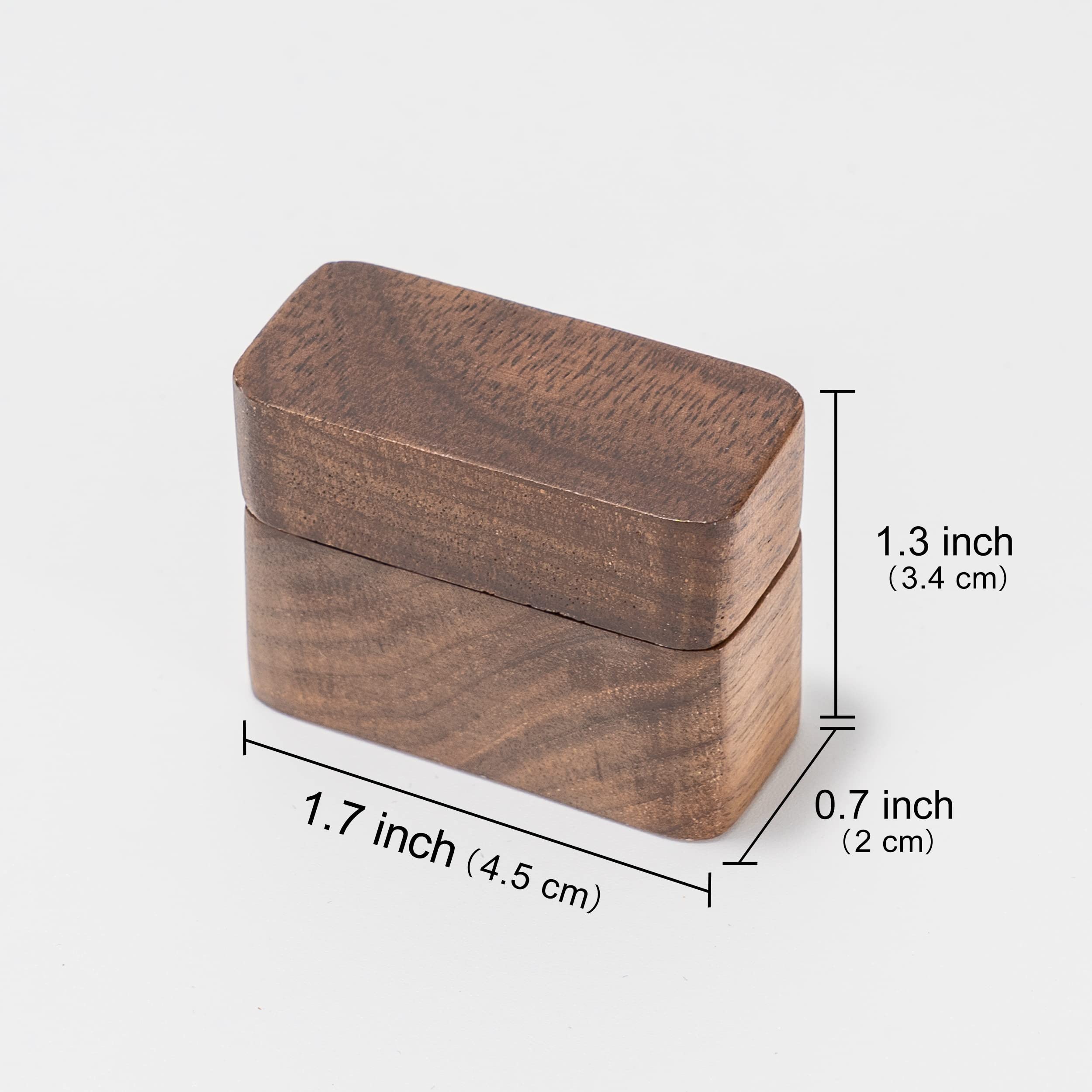 Custom Engraved Wooden Ring Box - Personalized Wedding Proposal Jewelry Display Case for Engagement & Wedding Rings - Portable Gift Box for Him or Her - Perfect for Proposals, Anniversaries, and Special Occasions