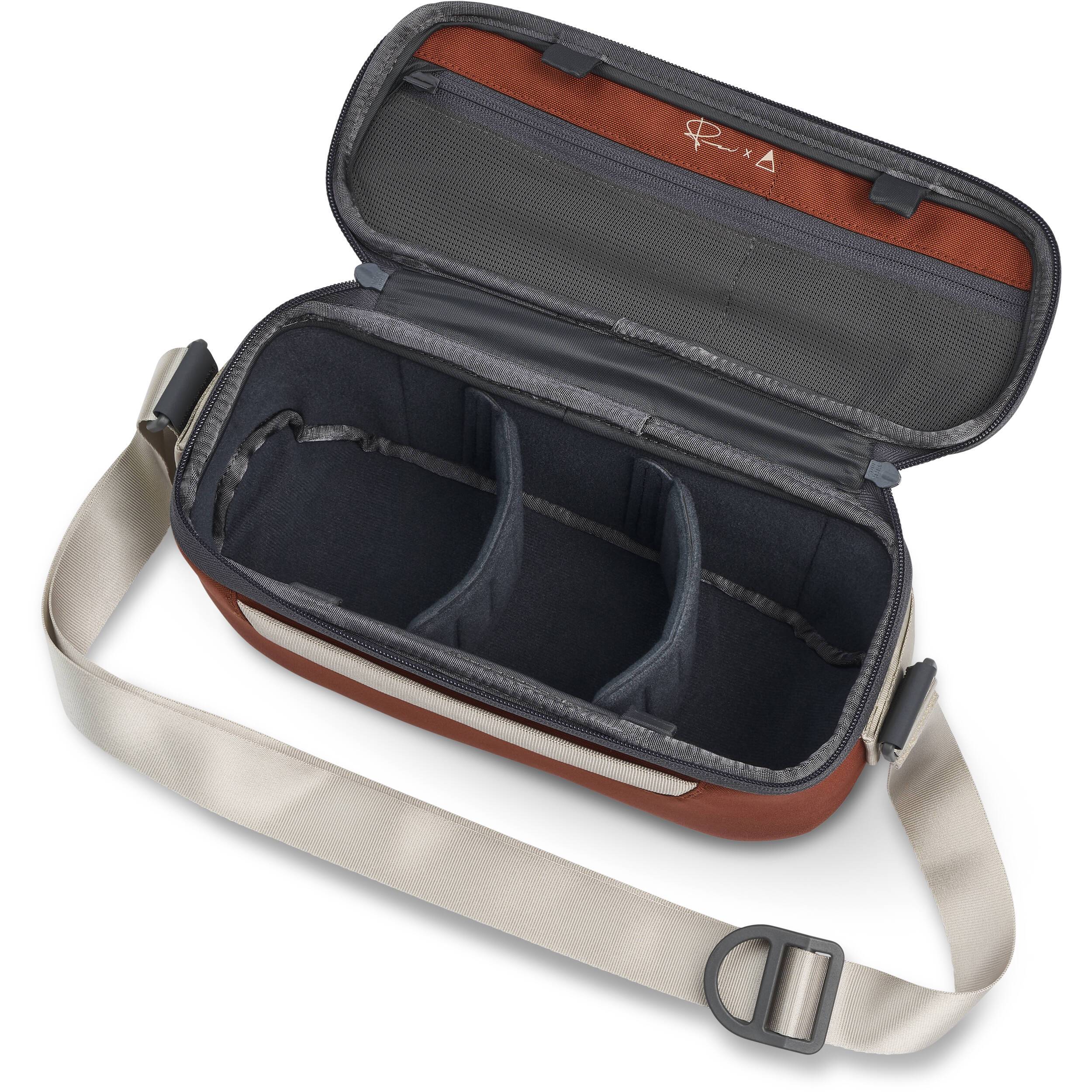 Nomatic LUMA Camera Sling Bag - Rust Color 9L Compact Crossbody for DSLR & Mirrorless Cameras - Perfect for Travel, Hiking & Street Photography