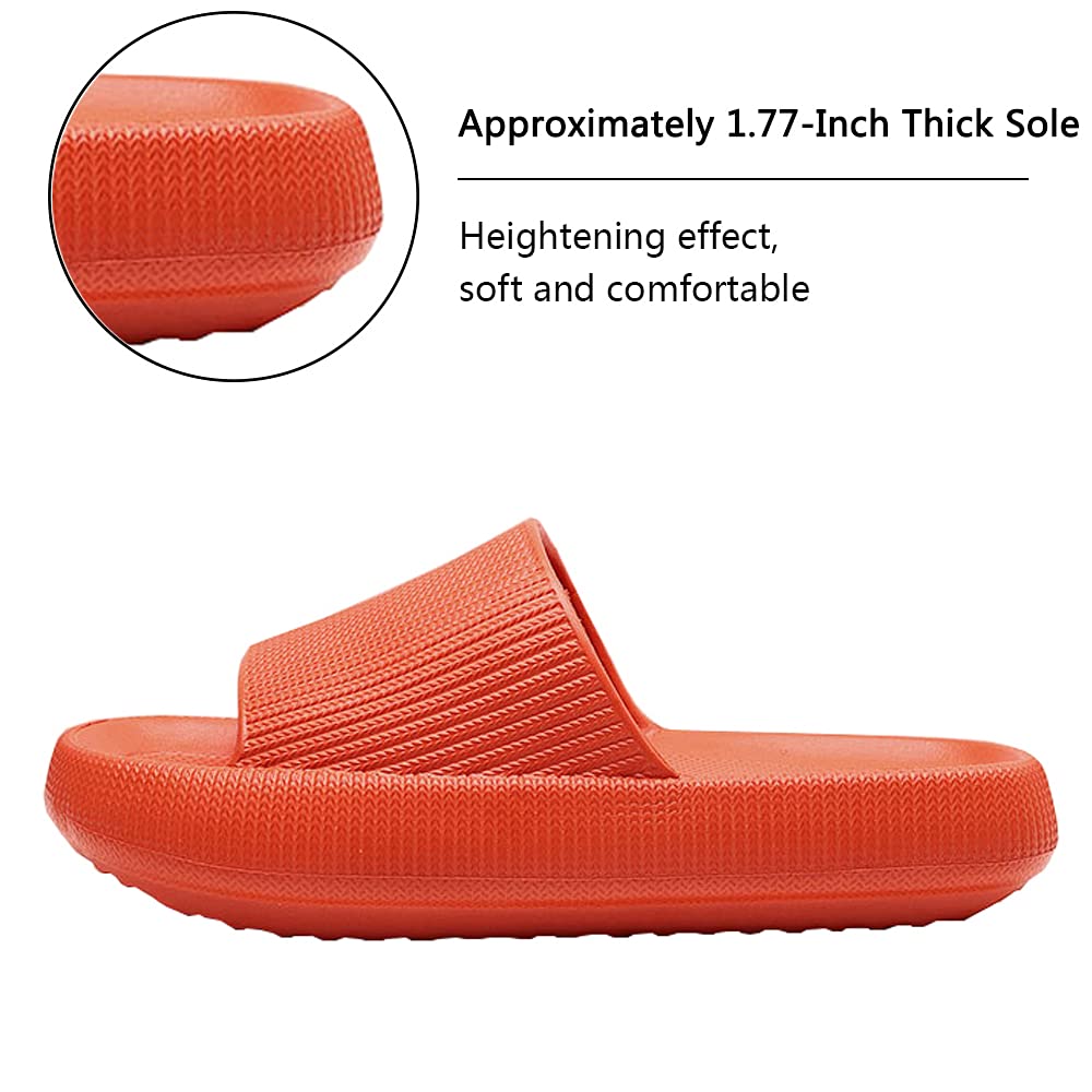 Cloud Slippers for Women and Men - Ultra Soft Pillow Slippers with Non-Slip Sole | Comfortable Shower Slides & Bathroom Sandals | Thick Cushioned Footbed | Perfect for Home, Spa, and Relaxation