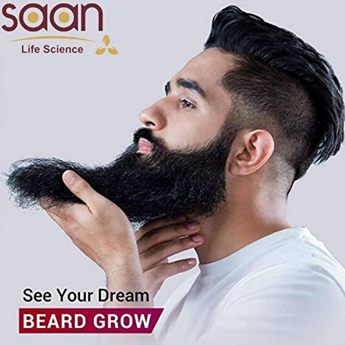 SAAN Onion Oil Concentrate for Hair Growth, Beard & Mustache Growth & Hair Loss Control (30ml) | Natural, Non-Sticky, Non-Greasy Formula | Promotes Thicker Hair & Reduces Hair Fall | Perfect for Daily Scalp Massage & Hair Care Routine