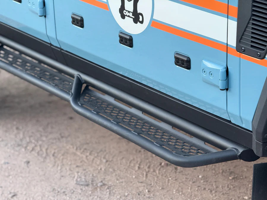 2023+ Ineos Grenadier Owl Tubular Side Step Sliders - Heavy Duty Off-Road Running Boards for Adventure & Truck Accessories
