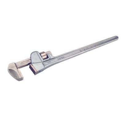 Heavy Duty 90° Cast Aluminum Pipe Wrench with Bronze Jaw - 18 Inch Professional Plumbing Tool for Water Pipe Repair, Gas Line Installation & DIY Home Improvement Projects