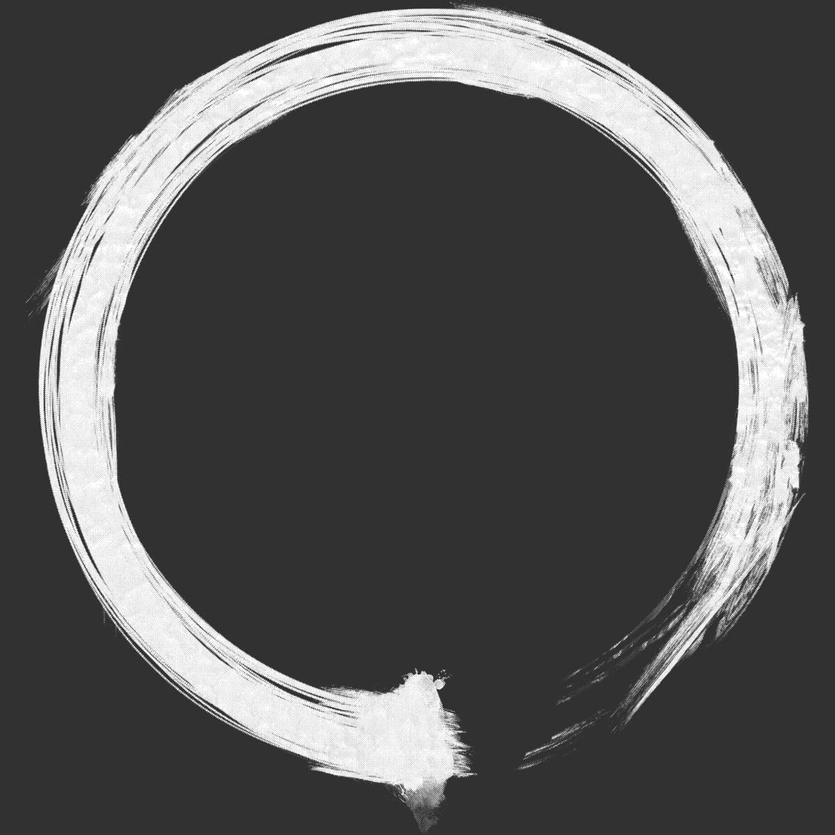 Snazzygaz Zen Enso White Graphic Tank Top for Men - Soft Cotton Muscle Tee for Yoga, Gym & Summer Streetwear