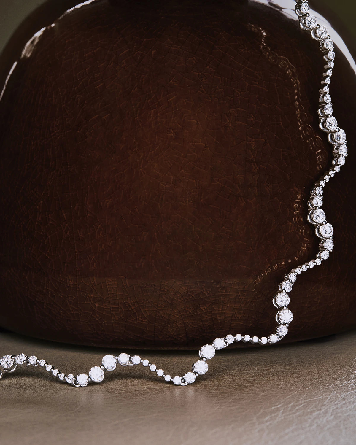 3 Diamond White Gold Venus Choker Necklace for Women - Elegant Layering Piece for Date Night & Special Occasions