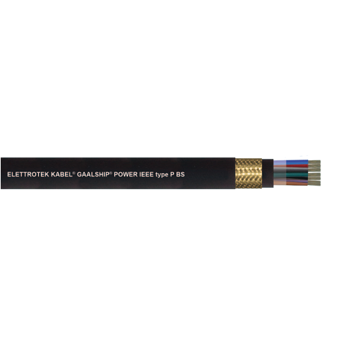 1 AWG 1C TC Shielded Nylon Tape Braid EPR GAALSHIP Medium IEEE Type E SC 5KV Offshore Marine Cable - Durable Power Cable for Oil Rigs, Shipyards & Offshore Wind Farms