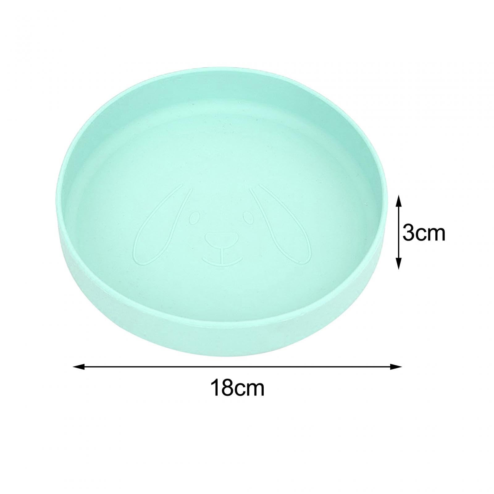 Non-Slip 18cm Cat & Dog Food Bowl - Enakshi Pet Bowl for Walking, Camping, Travel - Durable Green Pet Supplies for Indoor & Outdoor Use