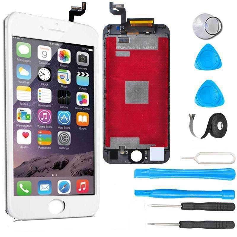 Premium iPhone 6s LCD Screen Replacement with Digitizer - OEM Quality Display Repair Kit + Easy Installation Guide (White) - Perfect for DIY Phone Repairs at Home or Office