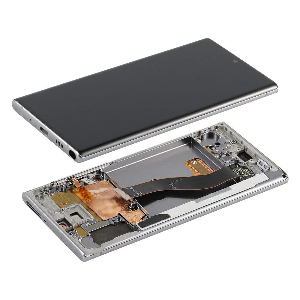 NuFix OLED Screen Replacement for Samsung Galaxy Note 10 SM-N970W - Full LCD Display Touch Digitizer Assembly with Frame & Repair Tools - Compatible with N970W/N970U/N970F (Glow) - Perfect for DIY Phone Repair & Screen Replacement Projects