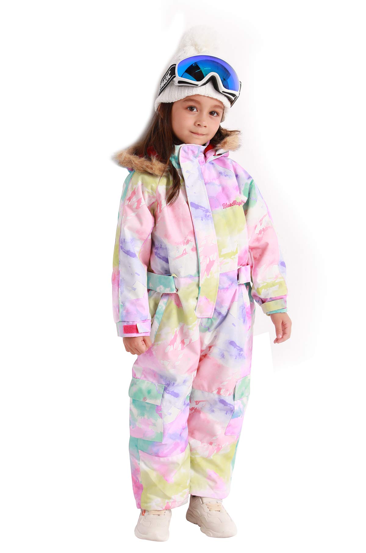 Kids' Waterproof Snowsuit - Winter One-Piece Ski Suit for Boys & Girls | Warm Snowboarding Overalls for Outdoor Play & Cold Weather Activities