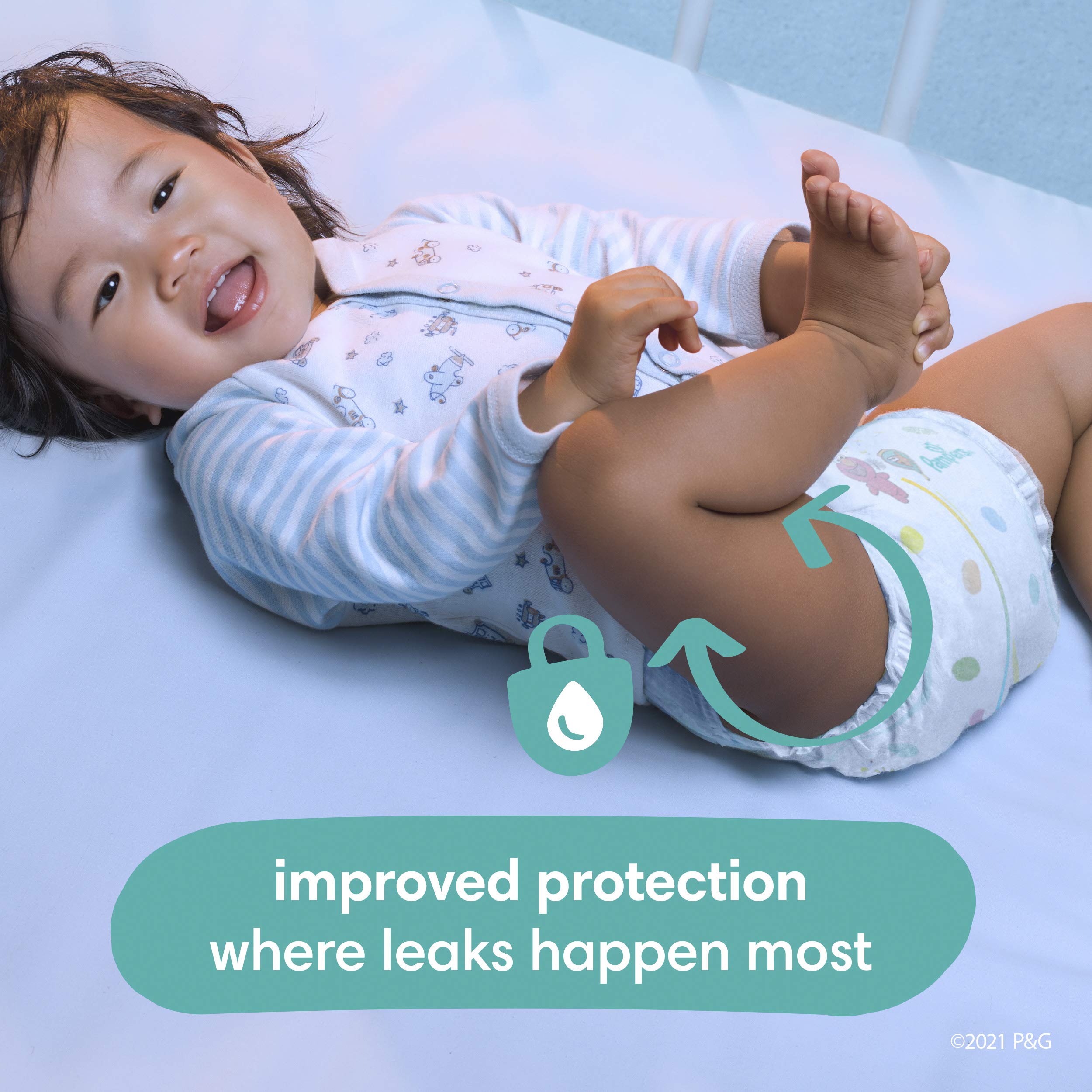 Pampers Baby Dry Disposable Diapers Size 4 - 186 Count with Sensitive Baby Wipes 336 Count | Hypoallergenic, Leak Protection | Perfect for Overnight Use, Daycare & Travel Essentials (Packaging May Vary)