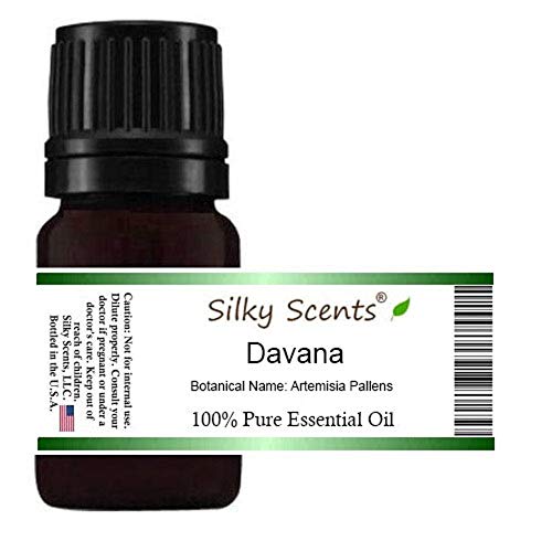 100% Pure & Natural Davana Essential Oil (Artemisia Pallens) - 10ml for Aromatherapy, Relaxation & Skin Care | Therapeutic Grade Steam Distilled Oil for Diffusers, Massage & DIY Beauty Products