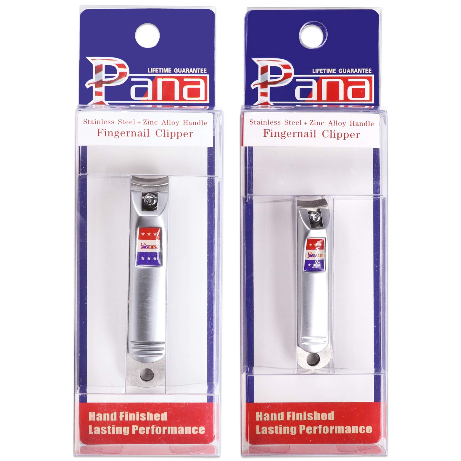Premium Stainless Steel Nail Clippers Set - Sharp Professional Grade Pana Nail Clipper for Fingers & Toes - Ergonomic Luxury Nail Care Tool for Home, Travel & Grooming Kit