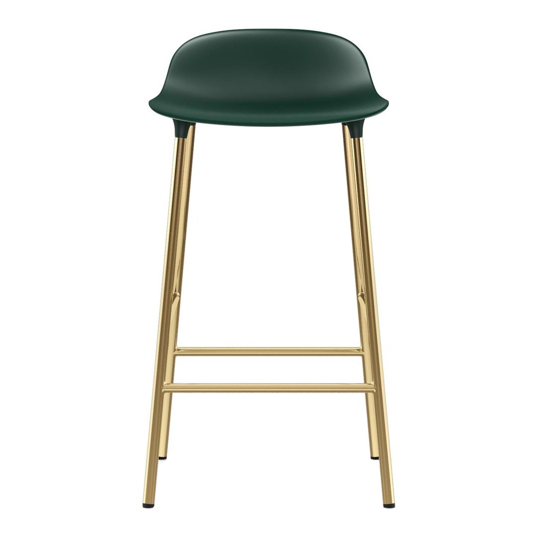 Modern Metal Leg Form Counter Stool - Bar Stool for Kitchen Island, Breakfast Nook & Home Decor