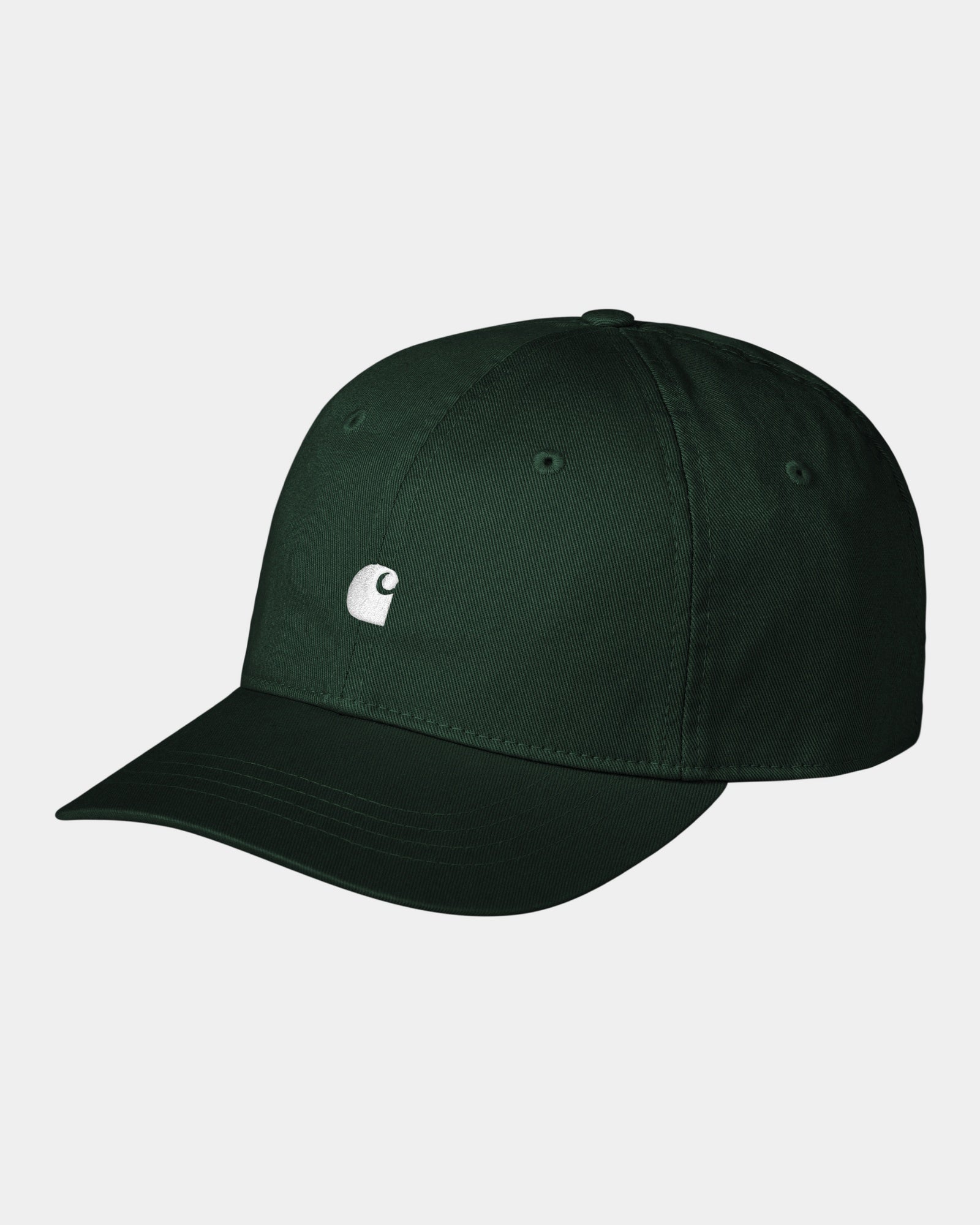 Madison Logo Cap - Stylish Adjustable Baseball Hat for Men & Women - Conifer Green & White - Perfect for Outdoor Sports, Casual Wear & Fashion Accessories